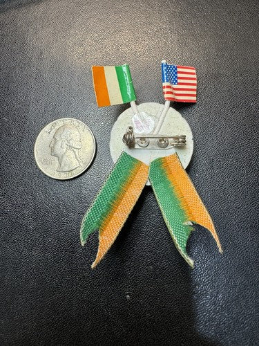 1994 World Cup Pin Badge Ireland Eire USA Flags ‘94 Football Soccer Irish