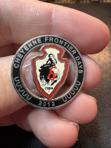 2012 Cheyenne Frontier Days Collectible Pin Souvenir Badge Rodeo