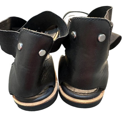 Sorel Womens Black Leather Elastic Gladiator Sandals Size US 10.5