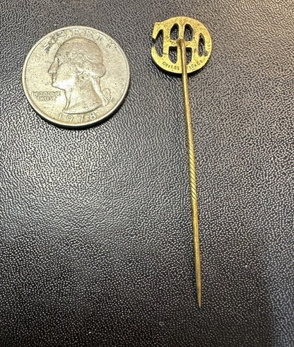 Antique International Harvester Company Brass Stick Pin IHC Advertising Childs