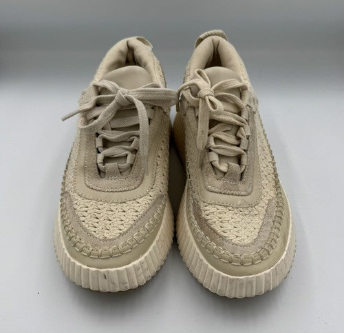 Dolce Vita Dolen Sneaker Women’s Size 7.5 Ivory Crochet Look