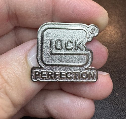 GLOCK PERFECTION Firearms Handgun Pistol Pin SHOT-SHOW NIP 17 19 20 26 43 NEW