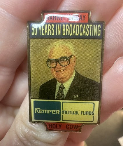 CHICAGO CUBS  HARRY CARAY 50 Years of Broadcasting MLB Baseball Pin