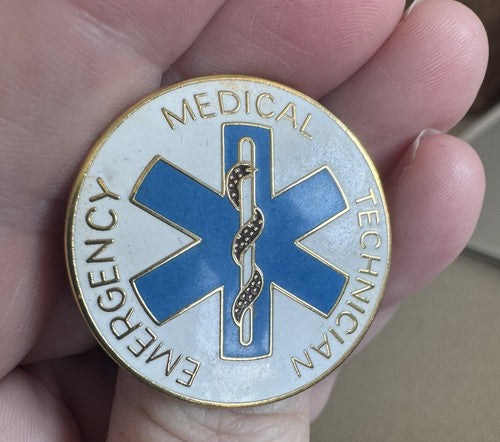 Emergency Medical Technician EMT Badge Pin Vintage