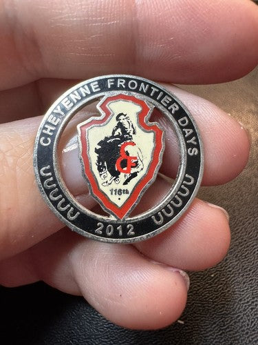 2012 Cheyenne Frontier Days Collectible Pin Souvenir Badge Rodeo