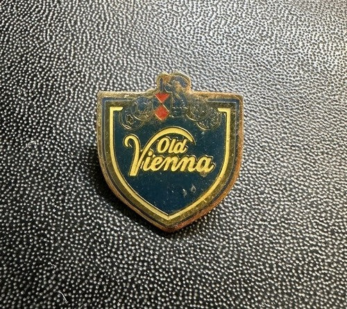 Vintage OLD VIENNA Canadian Beer Brewing Company Logo Lapel Pin
