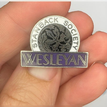 VTG WESLEYAN UNIVERSITY PIN - STANBACK SOCIETY