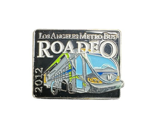 LOS ANGELES METRO BUS Pin ROADEO 2012 RARE - Very Nice! Heavy