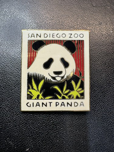 San Diego Zoo Giant Panda Enamel Pin Vintage Souvenir Brooch