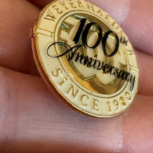 VTG Weyerhaeuser American Timberland Company 100th Anniversary Lapel Pin