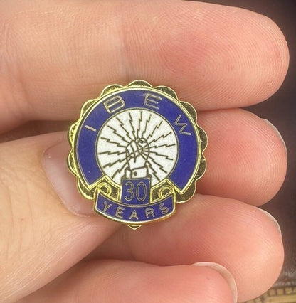  30 Years IBEW Union Lapel Pin
