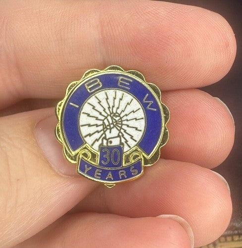  30 Years IBEW Union Lapel Pin