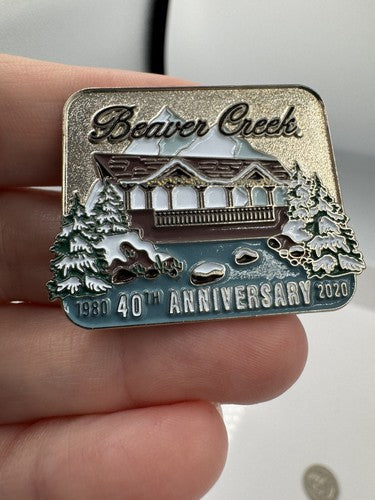 2020 Beaver Creek Ski Resort Colorado Souvenir 40th Anniversary Lapel Pin