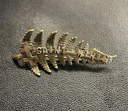 Antique WWI ST MIHIEL Commemorative Fern Pin FRANCE