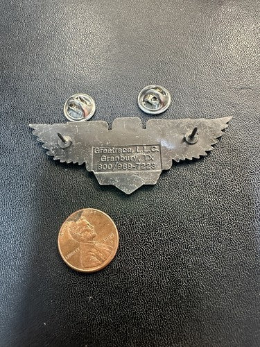 1997 THE GREAT AMERICAN RACE XV SONOMA TO JACKSONVILLE HAT PIN MBNA AMERICA