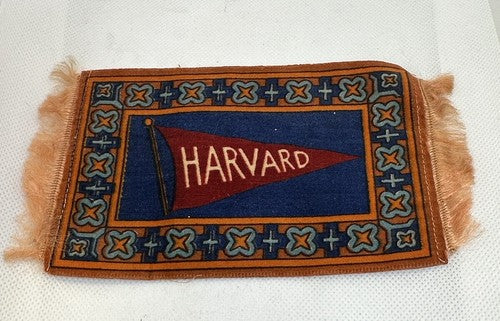 Harvard University Antique Tobacco Decorative Cigar Box Felt Pennant College 6”