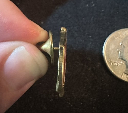 Vintage USA Canada Crossed Flag Lapel Hat Pin American Canadian Tie Tac NICE!