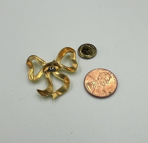 Yellow Ribbon Support the Troops Vintage Lapel Pin New Old Stock NOS