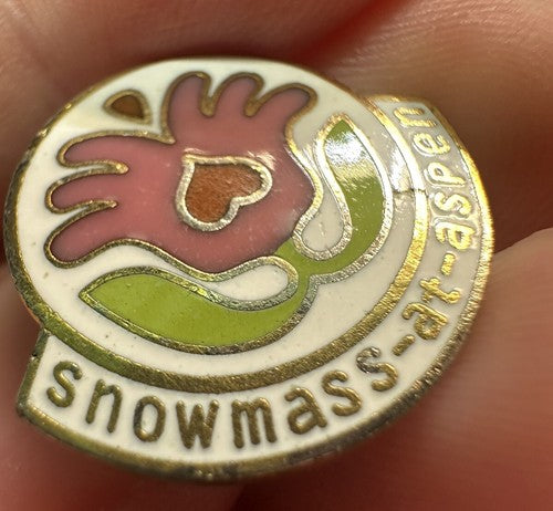 Vintage Snowmass-at-Aspen Colorado Ski Resort Lapel Pin Aspen Snowmass