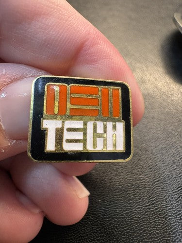 Vintage OSU TECH Oklahoma State University Pin Cowboys Enamel Lapel Hat