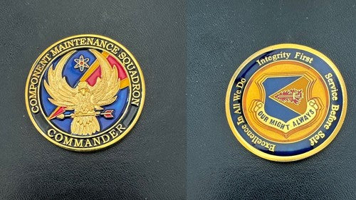 Commander USAF 56th Component Maintenance Squadron Challenge Coin