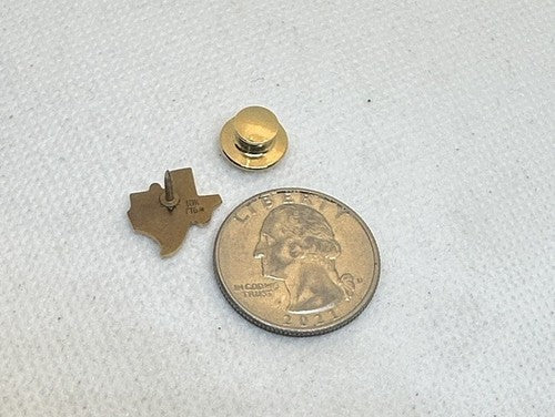 Texas Instruments Pin Back 10k Gold Service Award Tie Tack 1.81g