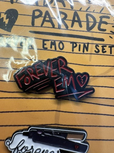 MAYDAY PARADE Forever Emo Pin Set - 3 Piece Set - Excellent Condition