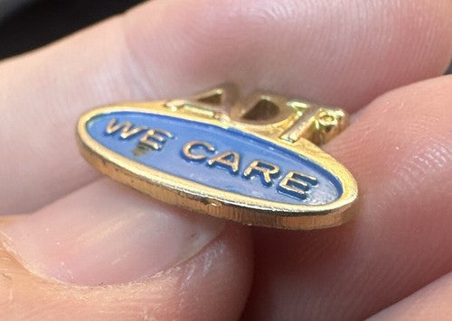 Vintage ADT We Care Security Company - Security Alarms - Lapel Pin