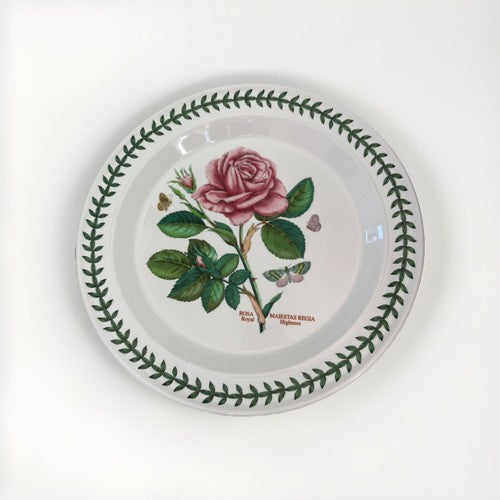 Portmeirion BOTANIC GARDEN Dinner Plates - Lily Flowered Azalea Rosa Royal Rose
