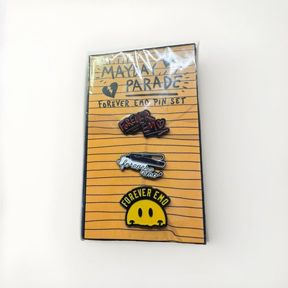 MAYDAY PARADE Forever Emo Pin Set - 3 Piece Set - Excellent Condition