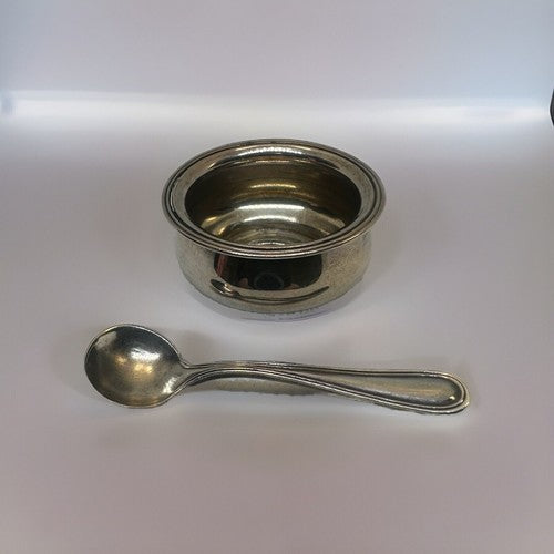 Sterling Watson COMMONWEALTH INDIVIDUAL SALT CELLAR and SALT SPOON 2" No  Mono