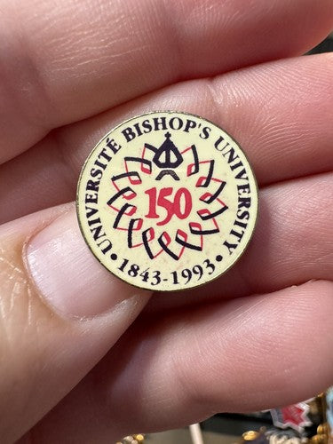 Bishop’s University 150th Anniversary Lapel Pin Université Bishops 1843-1993