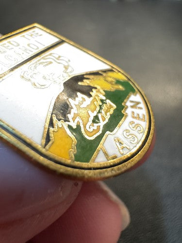 VTG Lassen Volcanic National Park Lapel Hat Pin I CLIMBED THE VOLCANO!