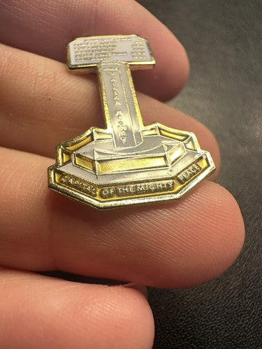 Alaska Hiway 'Mile 0', Capital of the Mighty Peace Lapel Hat Pin - 3/4" Wide
