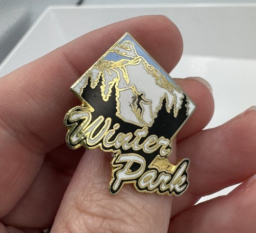 WINTER PARK SKI RESORT Colorado Badge Lapel Pin Vintage