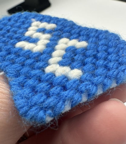Vintage South Carolina Needlepoint State Shaped Brooch Lapel/Collar Pin