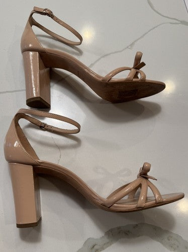 Women’s Kate Spade New York Flamenco Nude Patent Bow Heels Pumps Size 10B $198