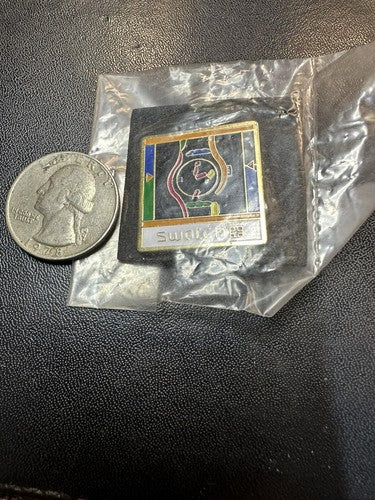 Vintage Swatch Swiss Watch Button Pin Pinback Badge Advertising