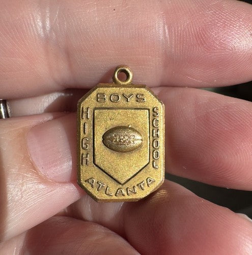 RARE Atlanta Georgia Boys High School Football Charm Pendant Award