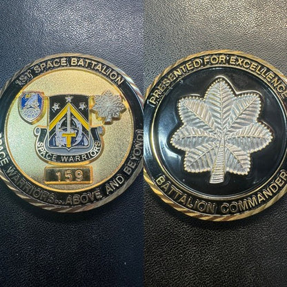 1st Space Battalion Space Warriors Challenge Coin Brigade and Beyond Numbered