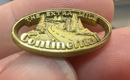 VTG CONTINENTAL Tires Service Award Pin Lapel Badge Tyres THE EXTRA MILE - RARE