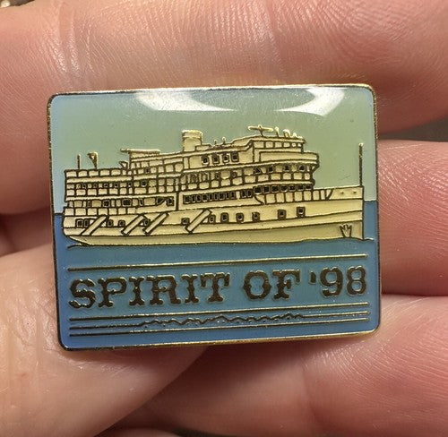 Cruise West Spirit of '98 Alaska Inside Passage Cruise Ship Tourist Souvenir Pin