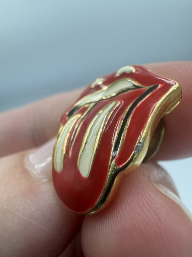 Rare Rolling Stones Mini Classic Enamel Pin - Vintage Pin - TS & I Prov RI