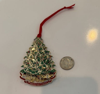 2008 The White House Historical Association Christmas Ornament 3D Effect Metal