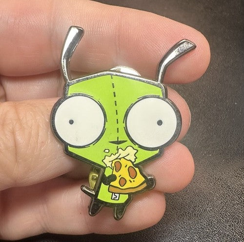 Invader Zim Pizza Enamel Lapel Pin Zen Monkey Studios Nickelodeon