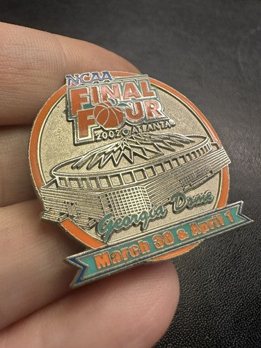 NCAA Final Four 2002 March Madness Atlanta Vintage Pin Maryland Indiana KU OU