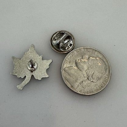 Indiana State University ISU Sycamores Blue & White Striped Leaf Pin Tie Tack