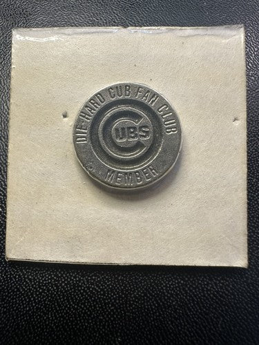 Vintage DIE-HARD CUB FAN CLUB MEMBER PIN Fine Pewter Collectable