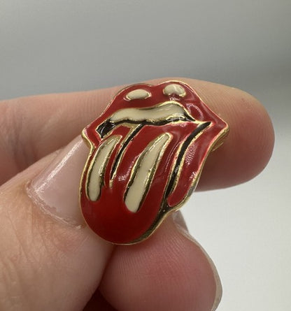 Rare Rolling Stones Mini Classic Enamel Pin - Vintage Pin - TS & I Prov RI