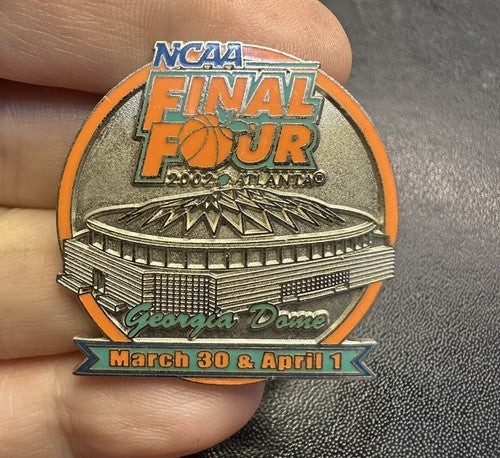 NCAA Final Four 2002 March Madness Atlanta Vintage Pin Maryland Indiana KU OU